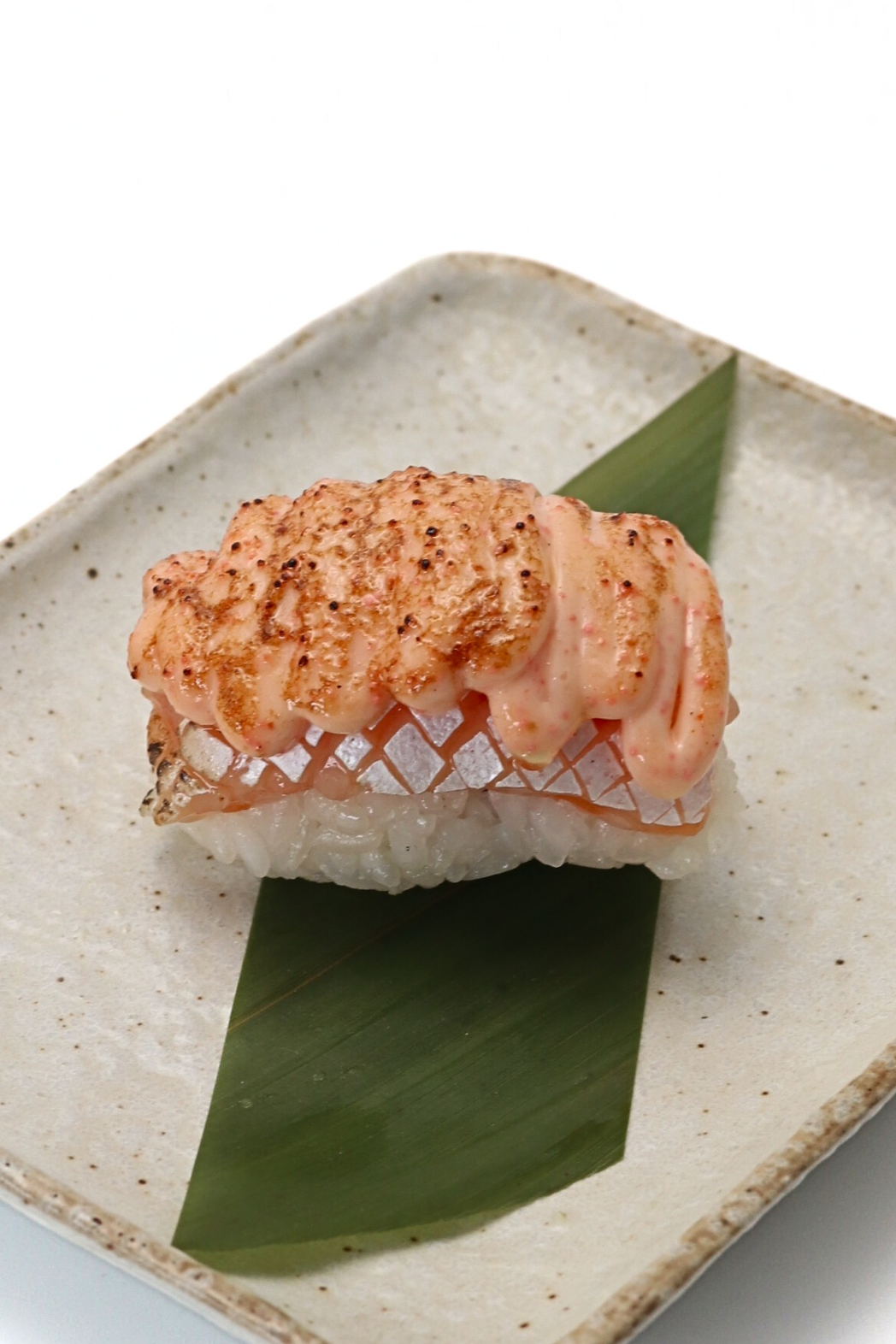 Aburi Salmon Belly Mentai Sushi