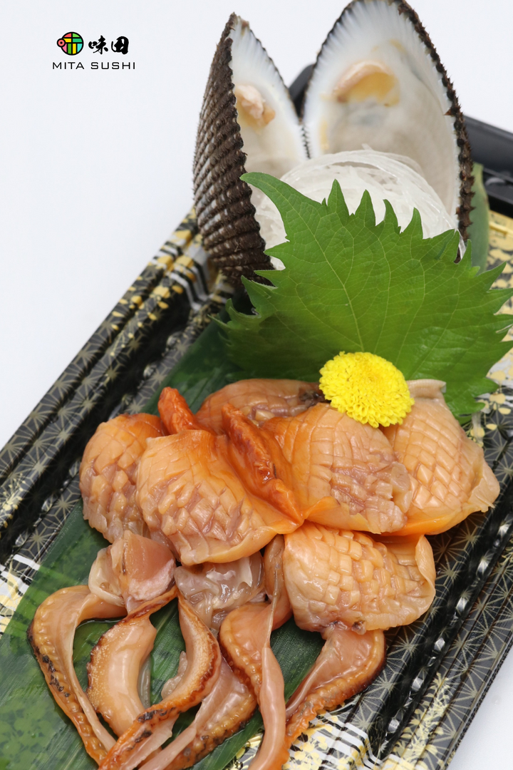 Fresh Akagai (Ark Shell / 殼付赤貝) – Mita Sushi