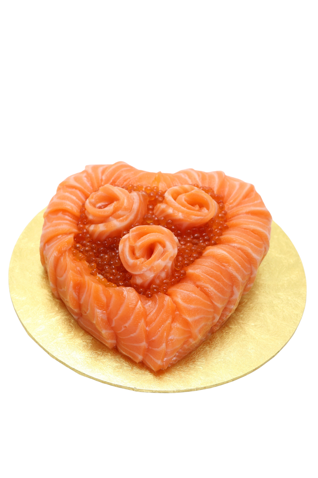 Love Shaped Salmon Sashimi Sushi Cake