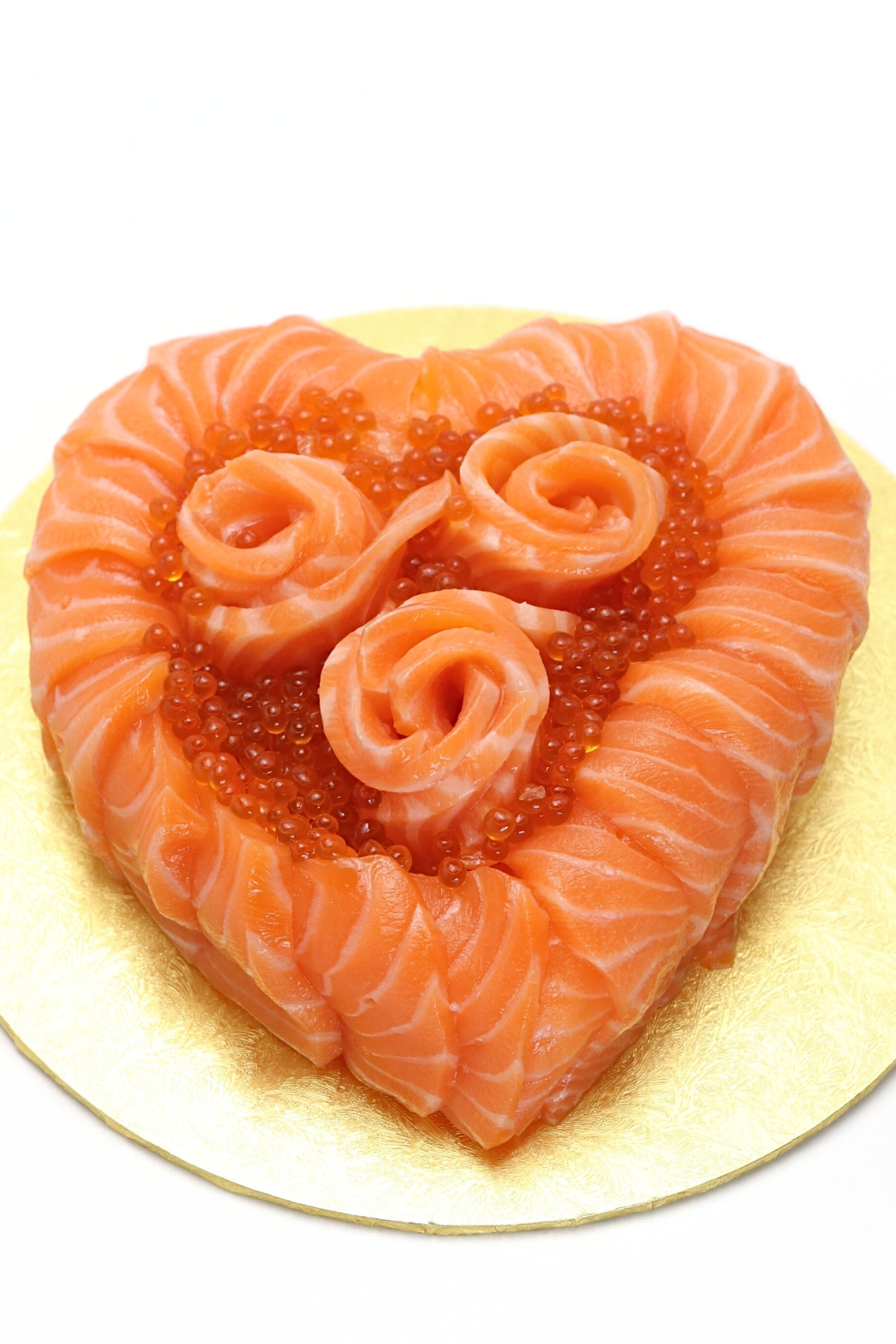 Love Shaped Salmon Sushi Cake