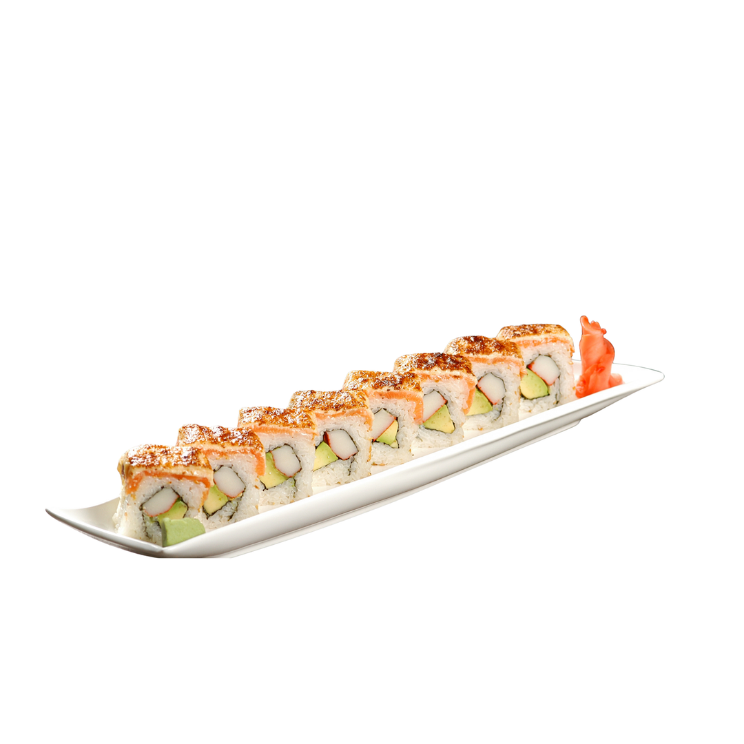 炙り鮭巻 Aburi Mentai Sake Maki